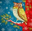 041 Eulen - 3-lagig (blau) - Paw